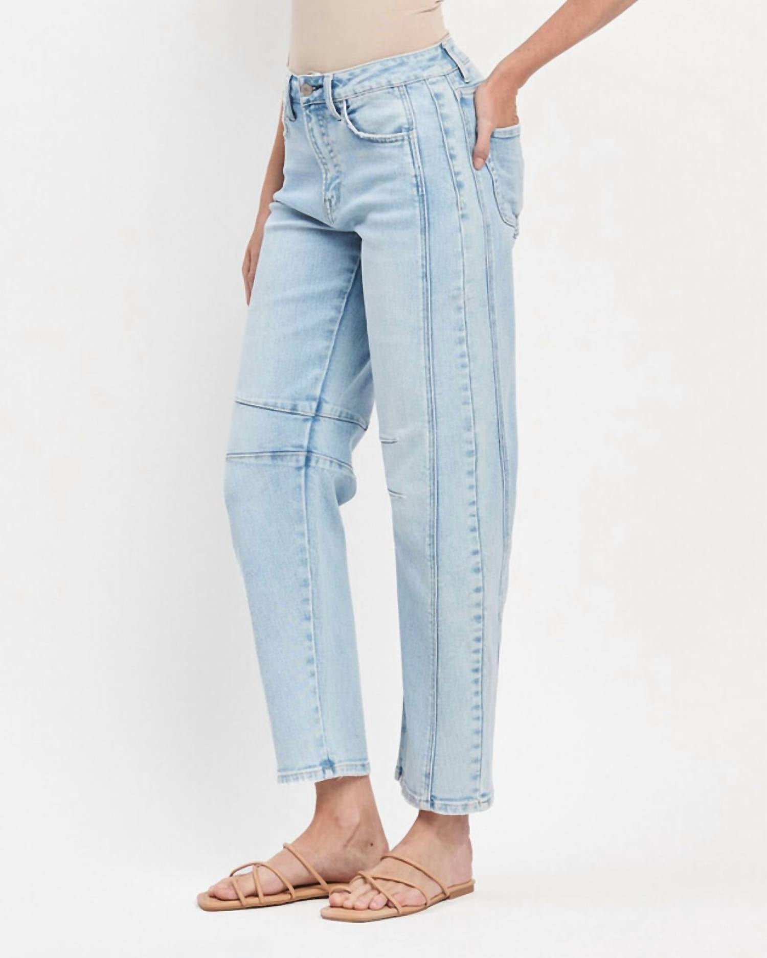Flying Monkey - High Rise Barrel Leg Jeans