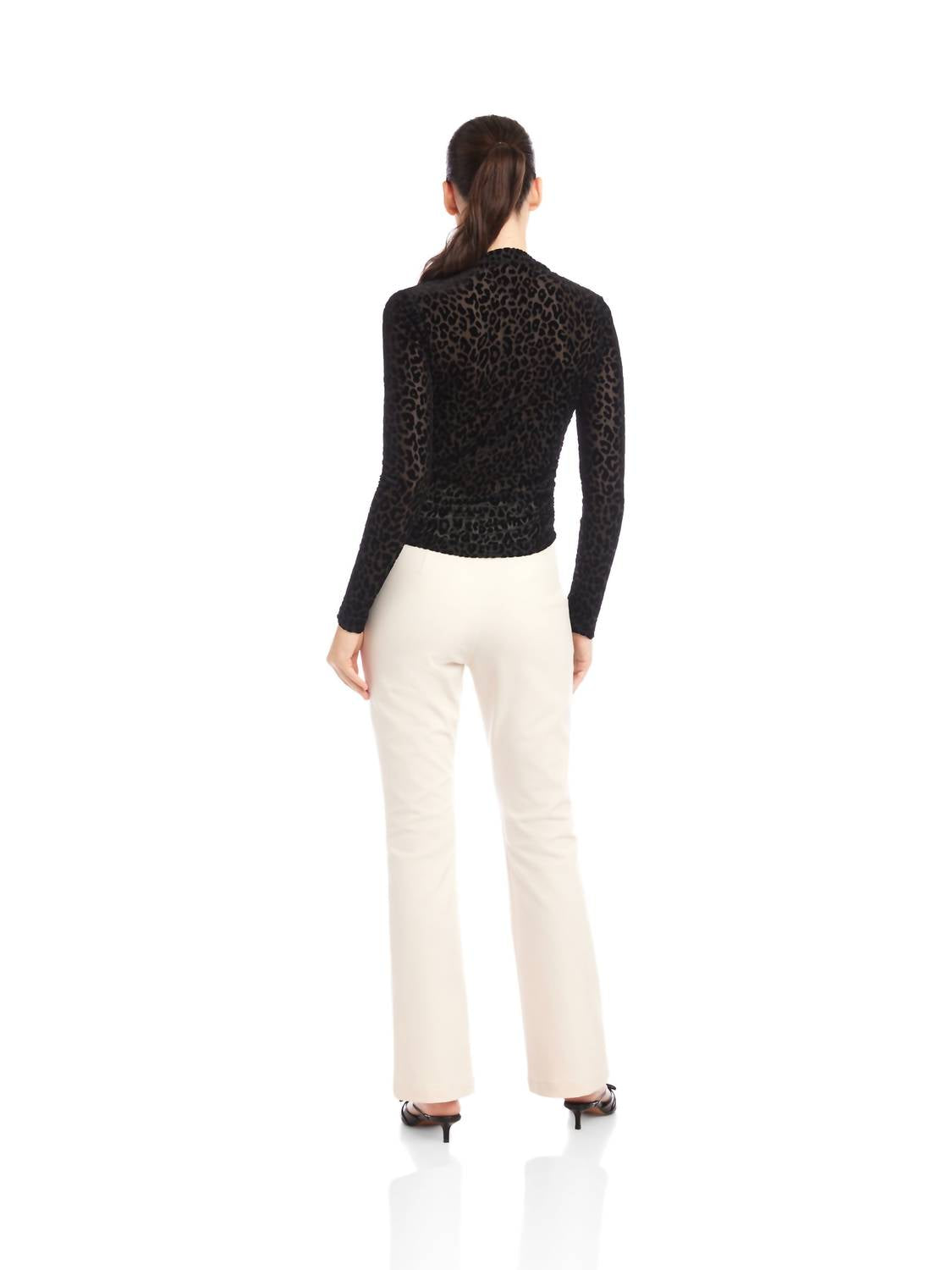 Fifteen Twenty - Khami Velvet Burnout Shirred Top