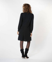 Esqualo - long sleeve dress with bow