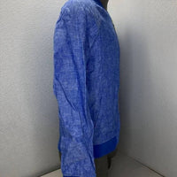 Prestige Original Men's Linen Walking Suit 2 Piece Jacket & Pants Set in blue - men's item - alternate view