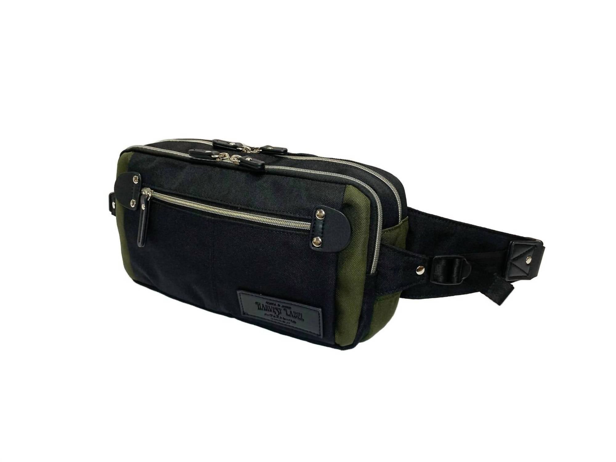 Harvest Label Men's 2-way Cross Pack Bag in black green - men's bag