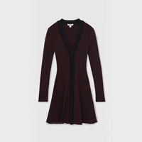 Reiss - Alma Craft-stitch Rib-knit Mini Dress