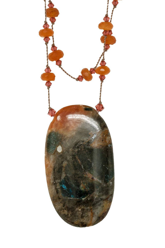 Margo Morrison - Women's Faceted Carnelian Apetite Necklace