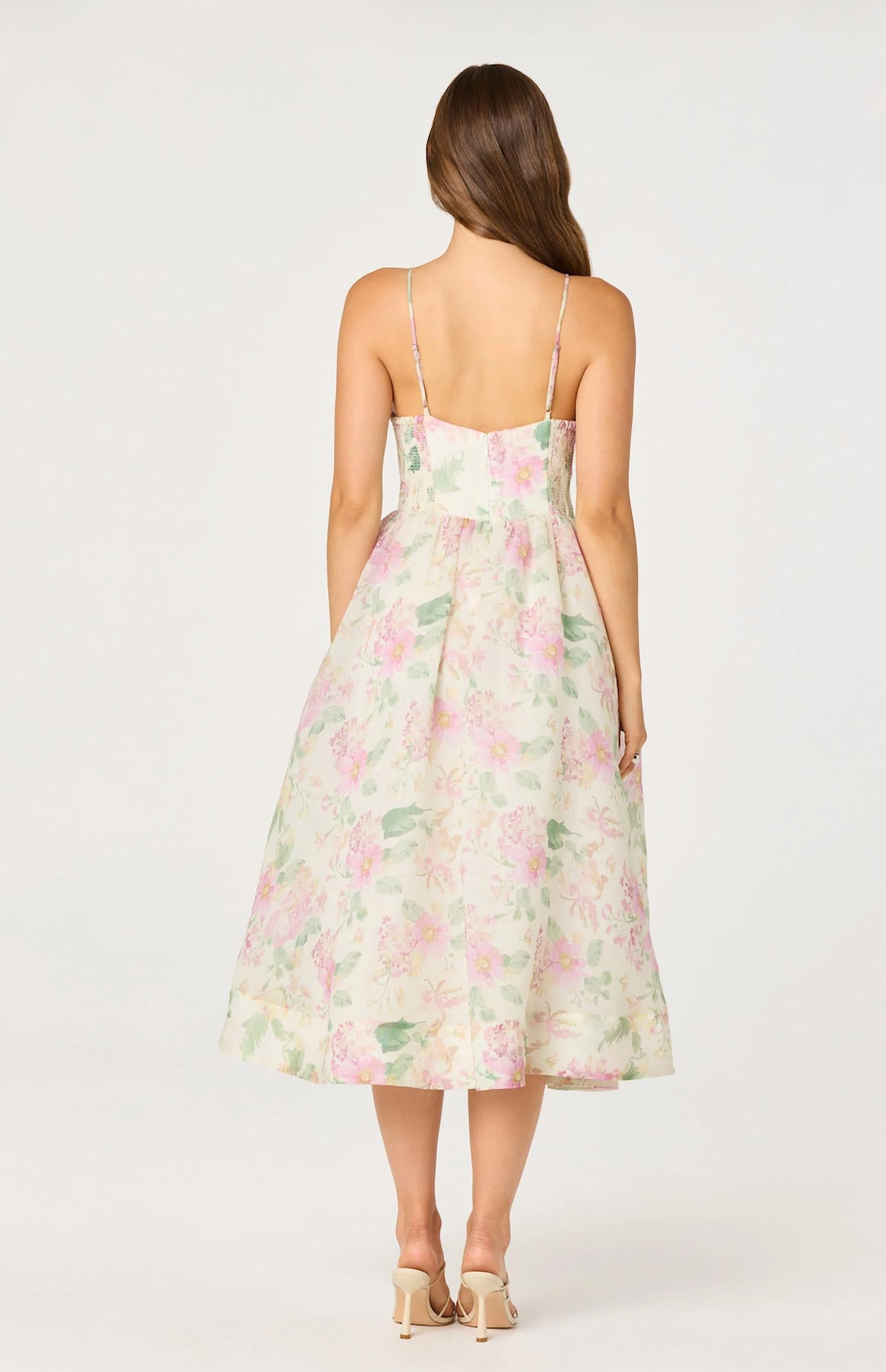 Astr - Janna Floral Midi Dress