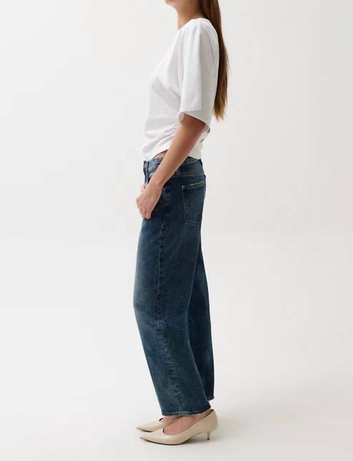 Pistola - Lexi Mid Rise Bowed Straight Jeans