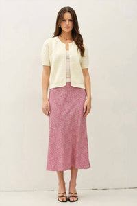 Be Cool - Textured Short Sleeve Cardigan