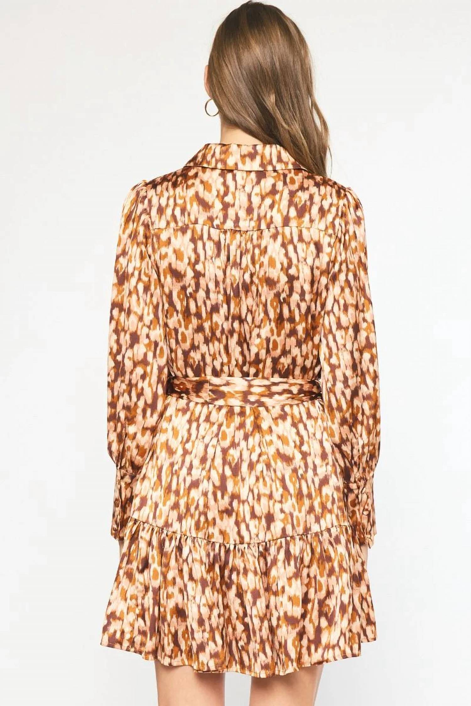 Entro - Spotted Waist Tie Dress