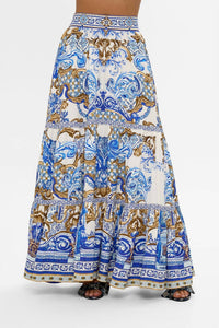 Camilla - High Waisted Tiered Skirt