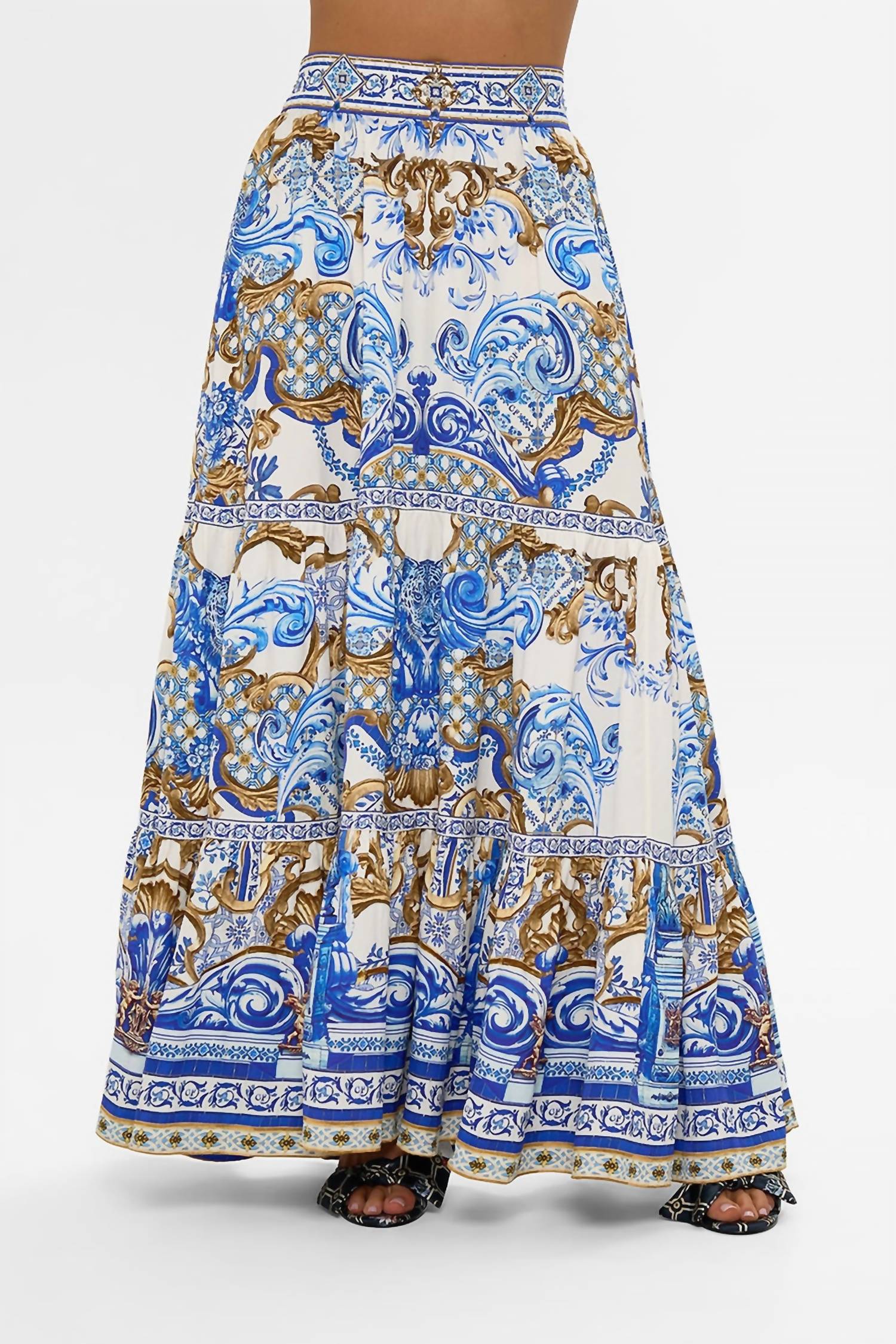 Camilla - High Waisted Tiered Skirt