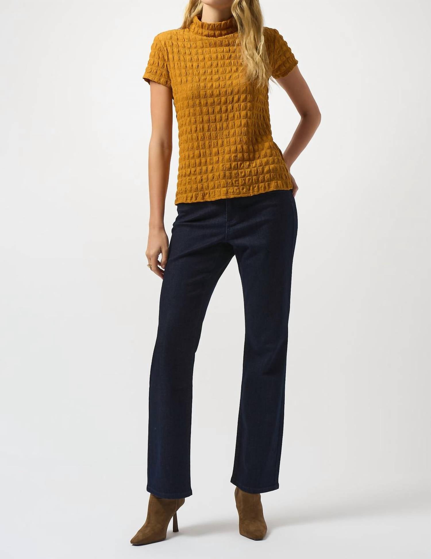 Joseph Ribkoff - Textured Knit Fitted Top