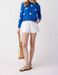 Z Supply Sienna Palm Sweater in nautical 1 - women's sweater