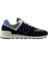 New Balance Men's 574 Core Shoes in black blue - men's sneaker