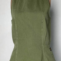 G-Star Women’s Short Corset Flare Twill Denim Mini Dress in green - women's dress - view 5
