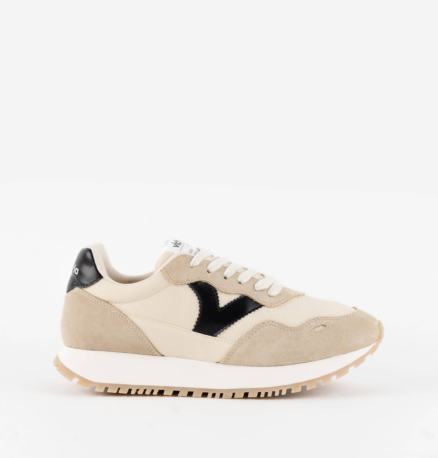 VICTORIA Women's Viento Nylon & Serra Shoes in beige - women's sneaker