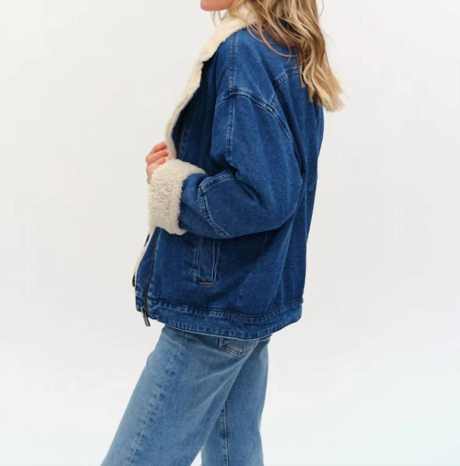 Six/Fifty - Williston Faux Fur Denim Jacket