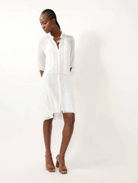 Barbara Bui - Plumetis short sleeve dress