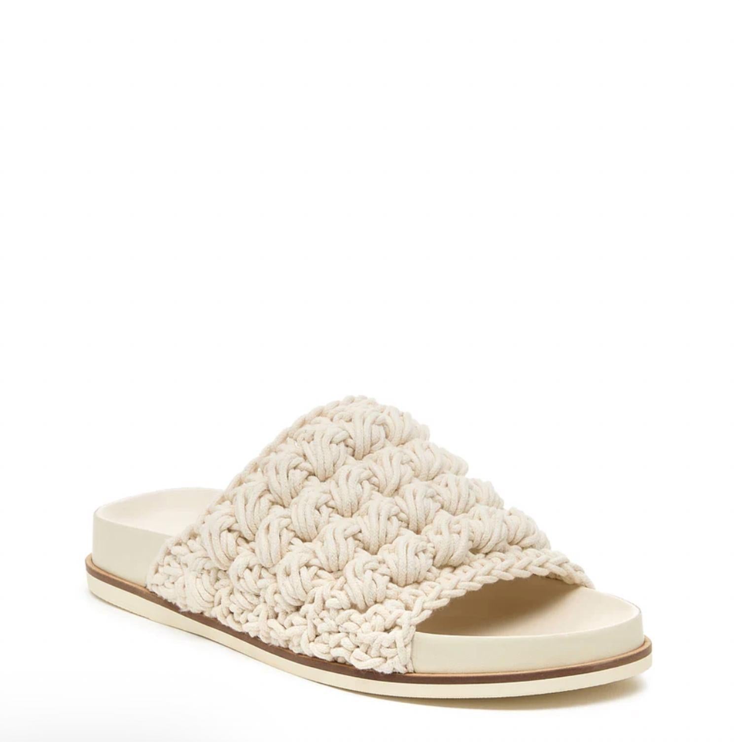 Kelsi Dagger - Women's Squish Crochet Raffia Mules