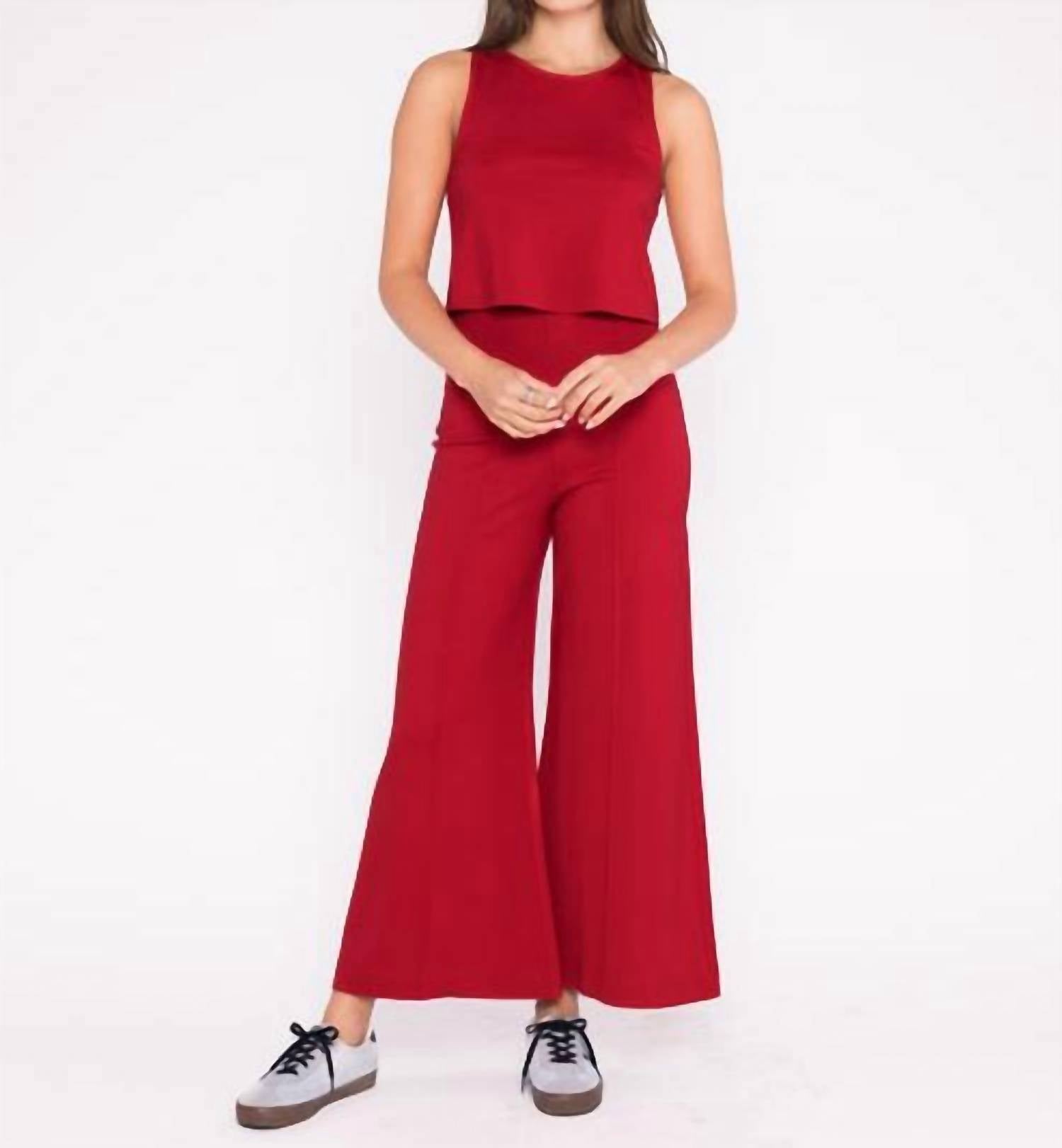 Ripley Rader - Ponte Knit Wide Leg Crop Pants