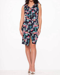 Orchid Bloom - Tropical Safari Wiggle Dress