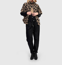 ALEMBIKA Panthera Cozy Cropped Jacket in leopard - women's jacket - view 5