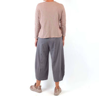 Gerties - Cotton Knit Tuck Hem Pants