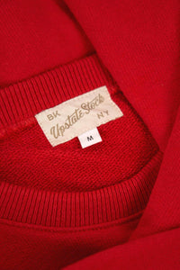 Upstate Stock Women's Amagansett Beach Upcycled Terry Sweater in cherry red - women's sweater - view 5