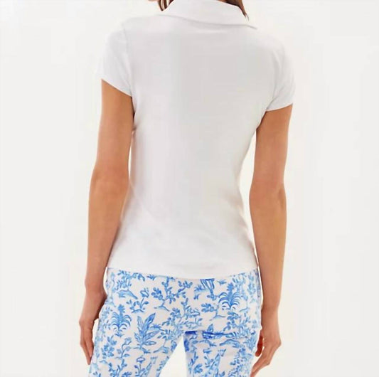 Lilly Pulitzer - Women's Luxletic Frida Scallop Polo Top