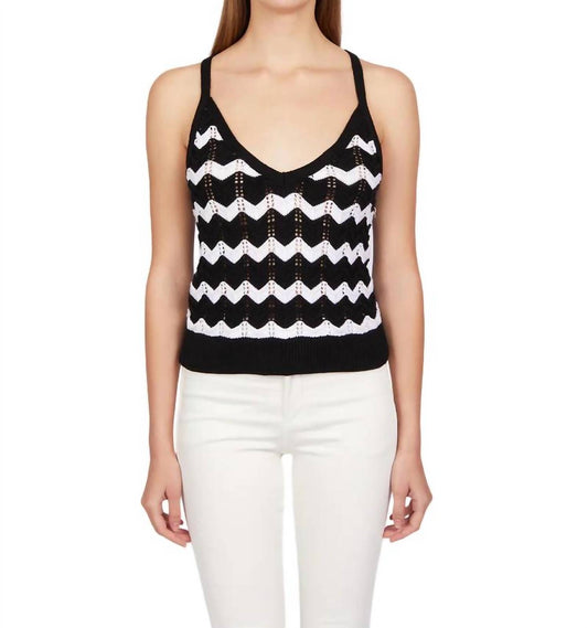 525 America - Izzie Chevron Knit Tank Top