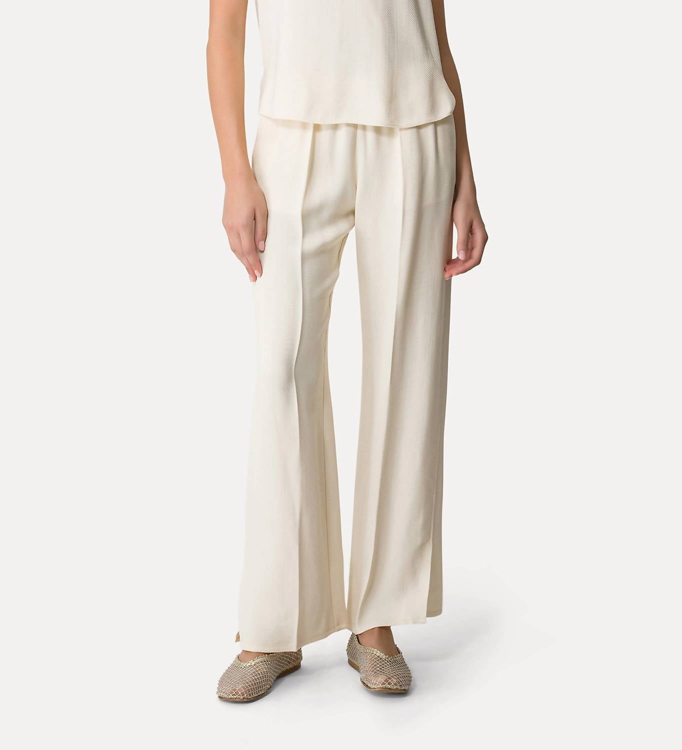 Forte Forte - Flared Slub Viscose Trousers