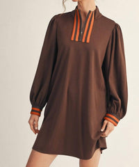 Jodifl - Zip Up V-neck Dress