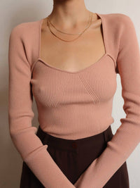 Astr - Rosa Scoop Cutout Sweater