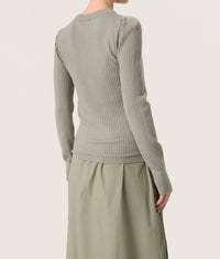 Soaked In Luxury - Spina Slim Fit Crew Neck Pullover Sweater