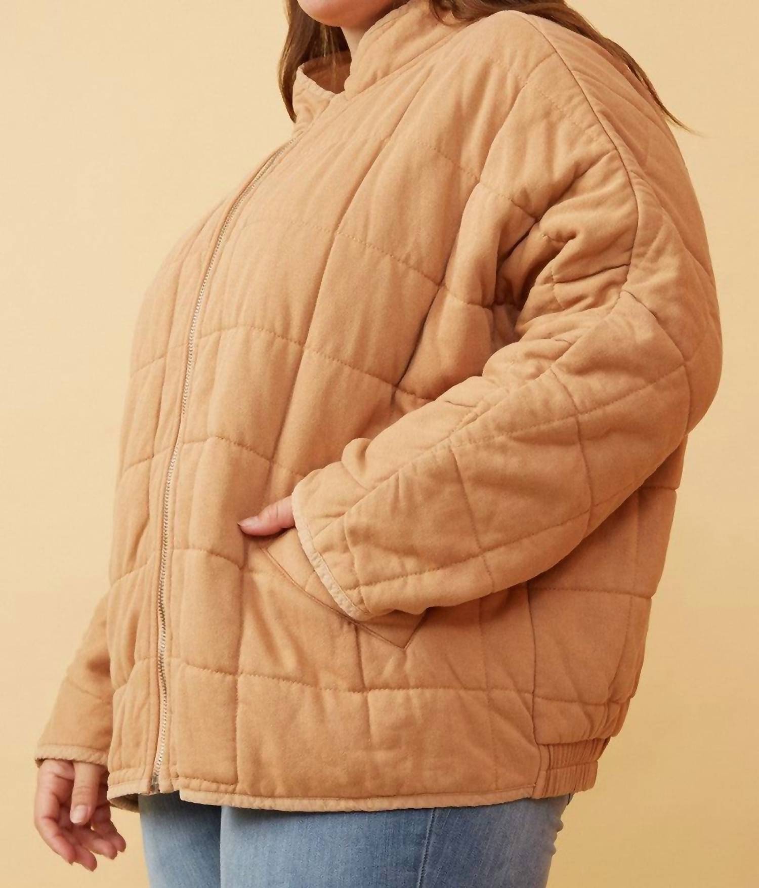 Hayden La - Quilted Zip Up Padded Jacket