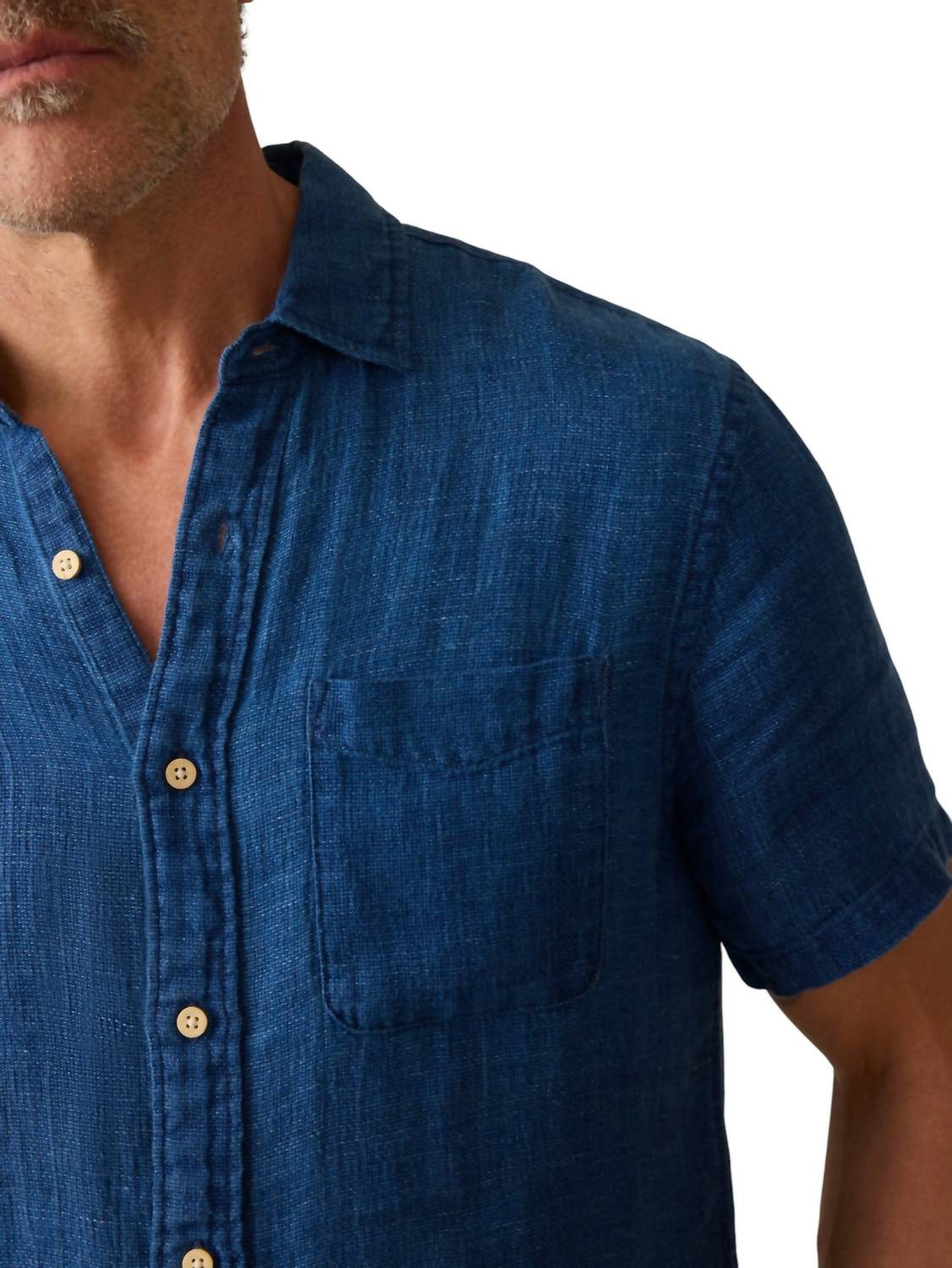 Faherty - Short-sleeve Palma Linen Shirt