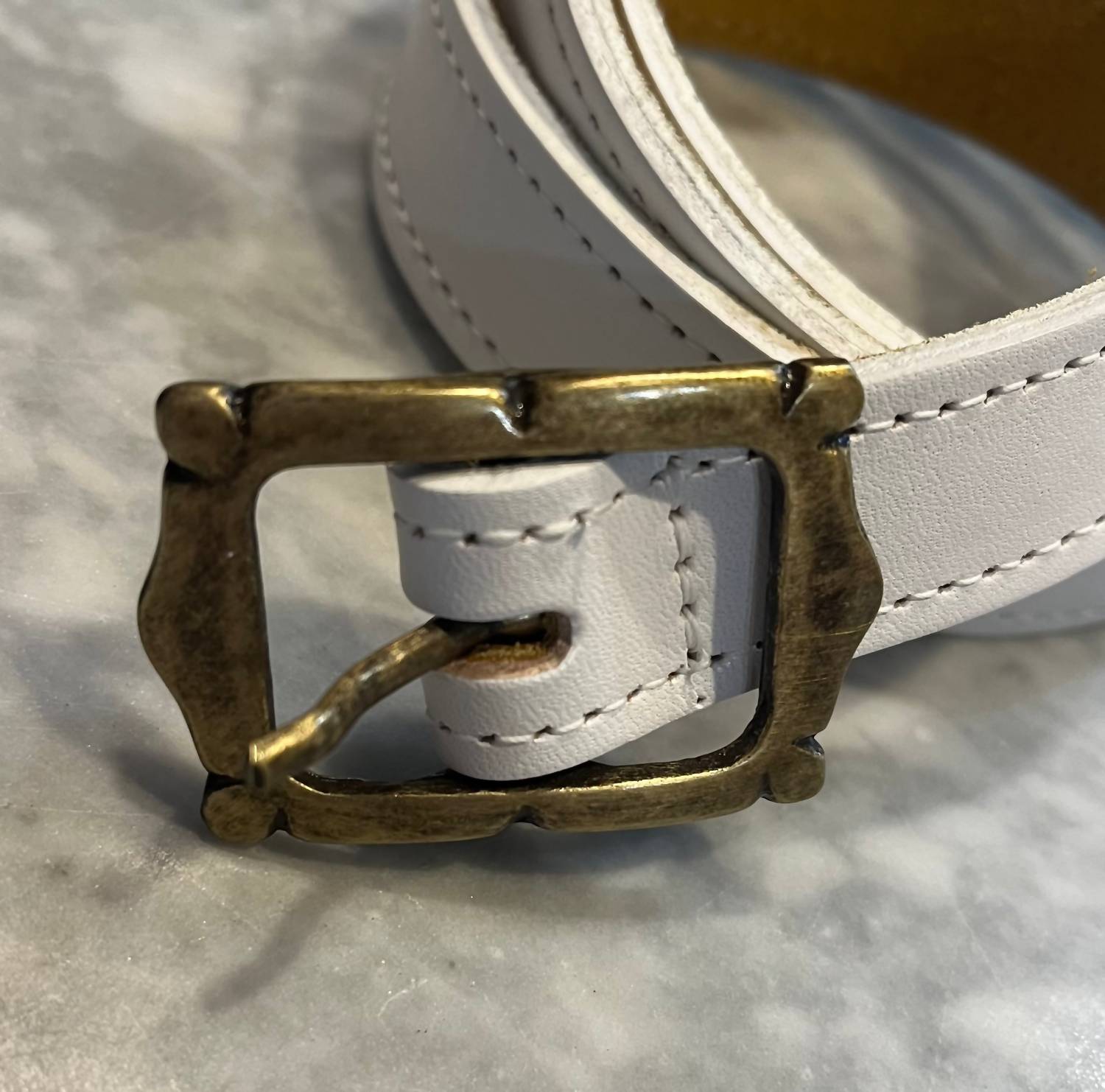 Kim White Handbags & Belts - Women's Mini Picture Frame Belt