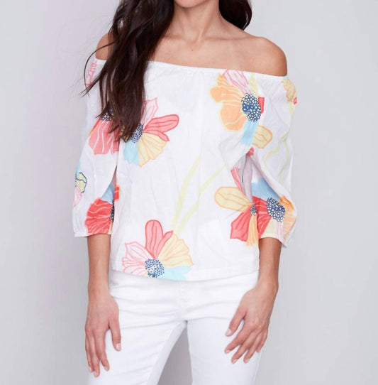 Charlie B - Off-The-Shoulder Cotton Blouse