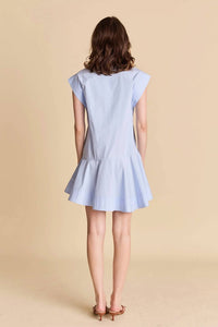 English Factory - Collar Flare Skirt Mini Dress