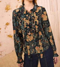 Ulla Johnson - Catroux Silk Long Sleeve Button Front Blouse