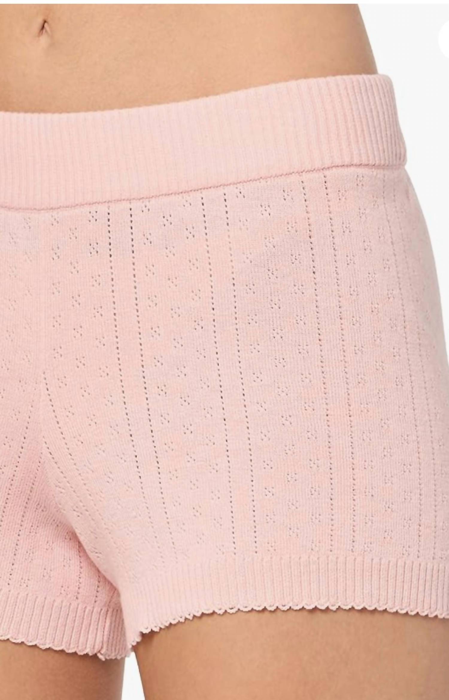 Pj Salvage - sweetheart pointelle shorts
