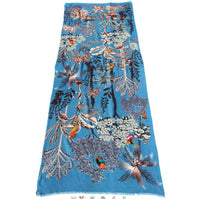 Vismaya - Woodland Embroidered Wool Scarf