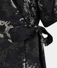 Esqualo - Petra Puff Sleeve Jacquard Mini Dress