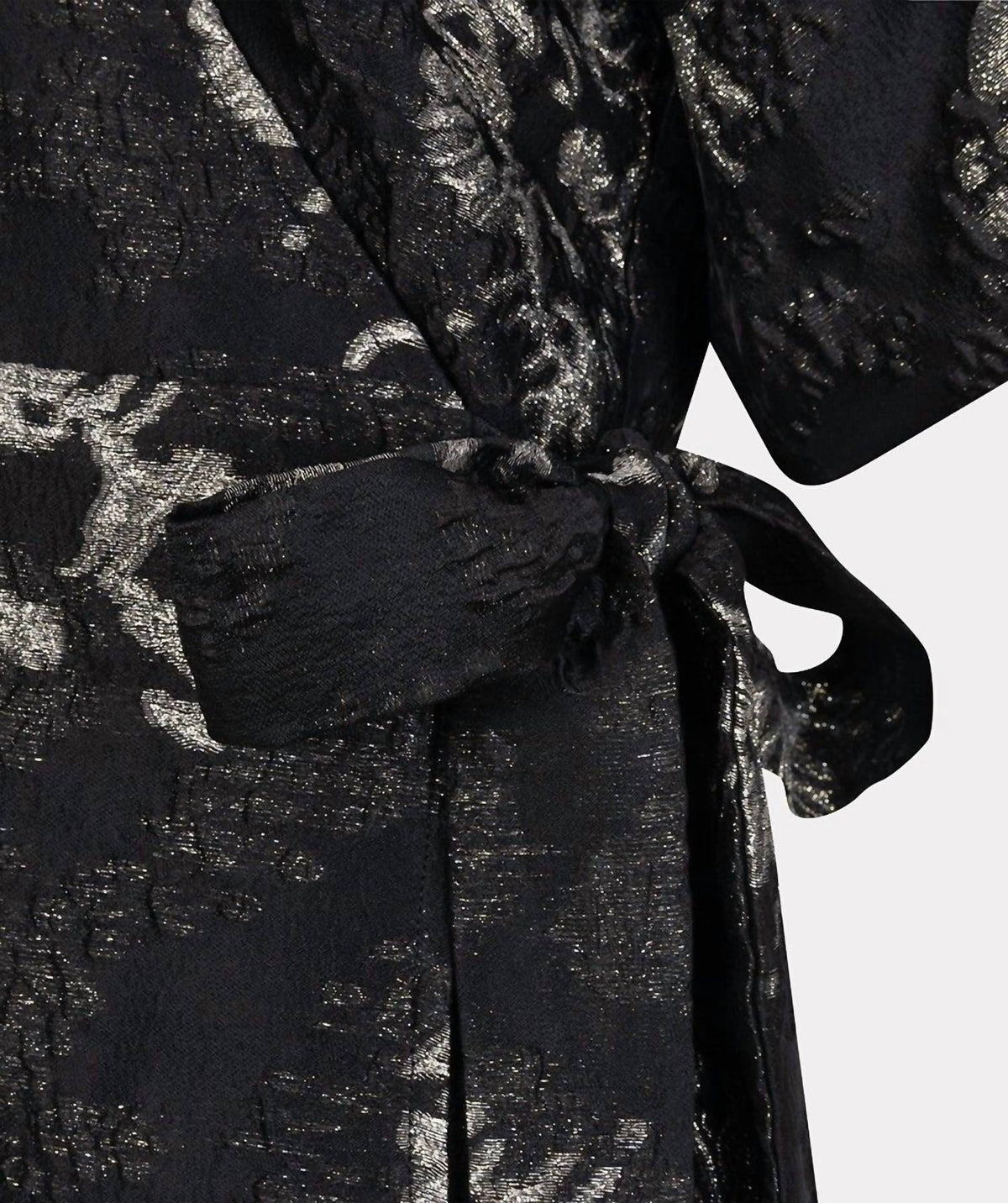 Esqualo - Petra Puff Sleeve Jacquard Mini Dress