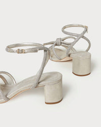 Loeffler Randall - Women's Mikel Heeled Sparkle Bow Sandals