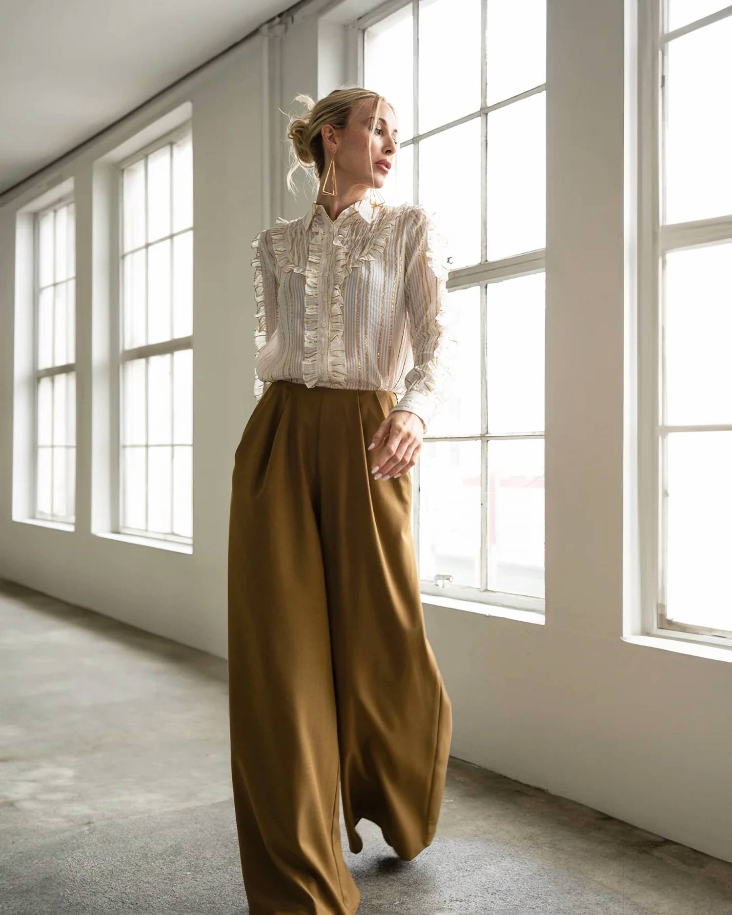 Solgo Atelier - Women's Stelis Wide-leg Pant