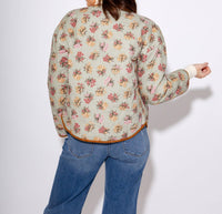 THML Floral Quilted Jacket in multi color - women's jacket - view 4
