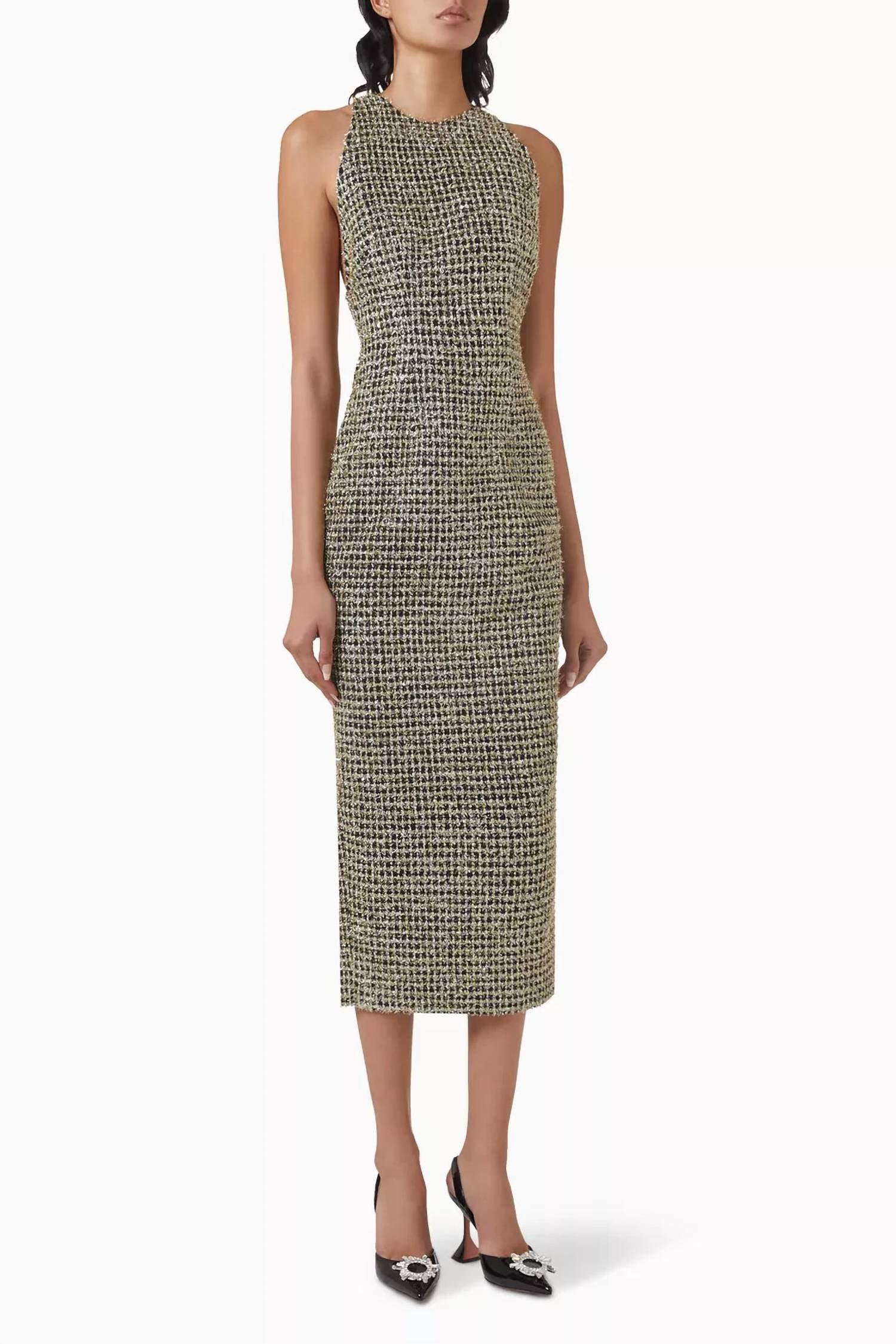 Sau Lee - Anthea Tweed Midi Dress