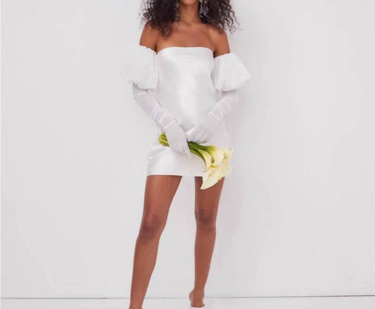 For Love & Lemons - Hazel Mini Dress With Detachable Sleeves And Gloves