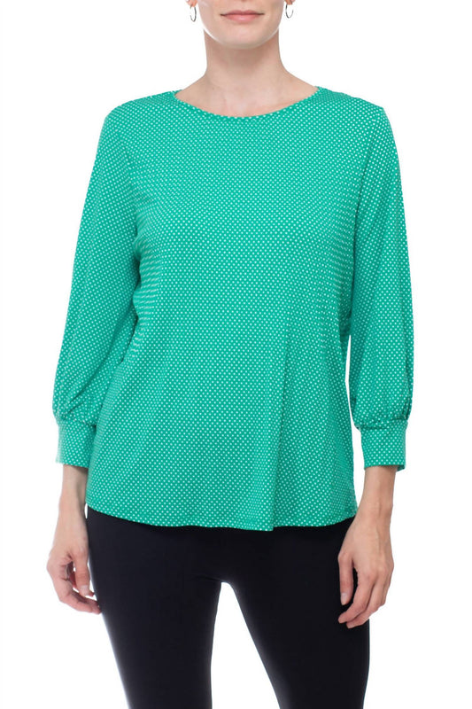 Adrianna Papell - Three-quarter Sleeve Crepe Top