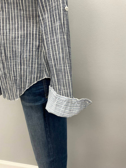 Cino - CHAMBRAY STRIPE COTTON SHIRT