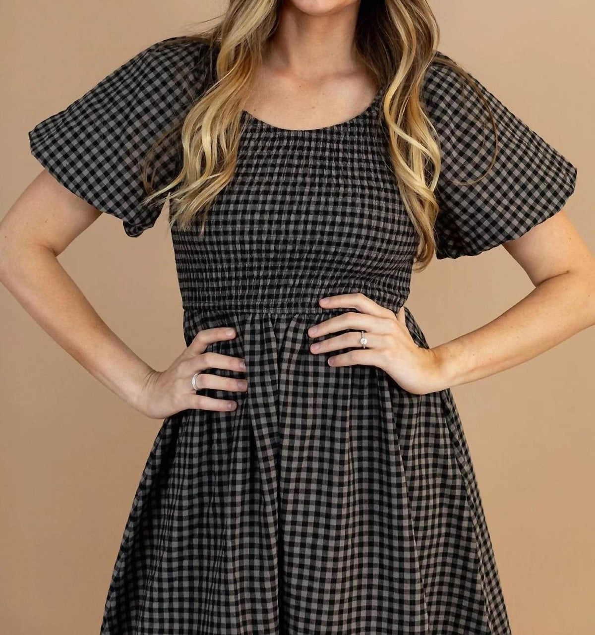 Tea N Rose - Presley Gingham Dress